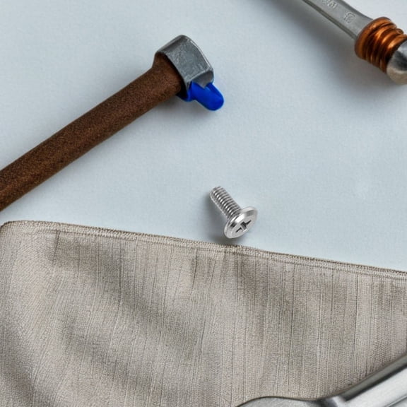 SEWCHICS 100 Pack Carbon Steel Flat Head Screws with Nickel Plating for Mounting Furniture Assemblies 8 x 2.5 mm