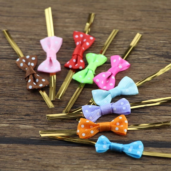 SEWCHICS 100PCS Yellow Cookie Bags with Ribbon Tie for Candy Wrapping and Packaging