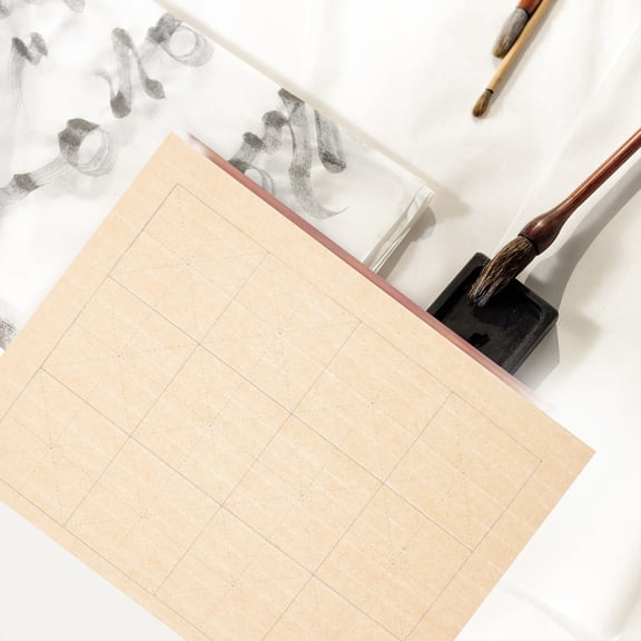 SEWCHICS 100Pack Traditional Calligraphy Sheets Beige Retro Paper for Writing Letters