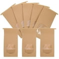 thumbnail image 1 of SEWCHICS Light Brown Biscuit Packaging Bags for Cookies and Snacks - 100Pcs, 1 of 8