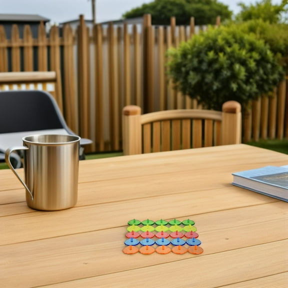 SEWCHICS 100Pcs Golf Ball Alignment Markers Clear Round Marking Tools for Accurate Golf Ball Placement