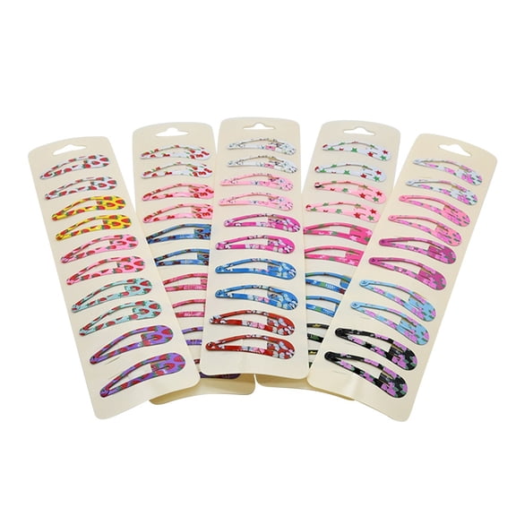 SEWCHICS 100Pcs Girls Hair Accessories Metal Flower Snap Hair Clips Assorted Colors for Festivals and Everyday Use