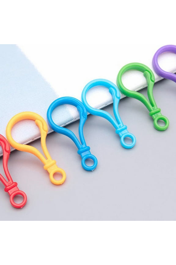100Pcs Keychains Bulk Assorted Color Keychain Clips Store Keys Crafts