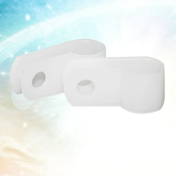 SEWCHICS 100Pcs Nylon Transparent R-Type Cable Clip for Fire Resistant Wire Arrangement and Fastening