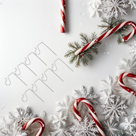 SEWCHICS Iron Garden Hooks Waterproof for Outdoor Decorations 100Pcs