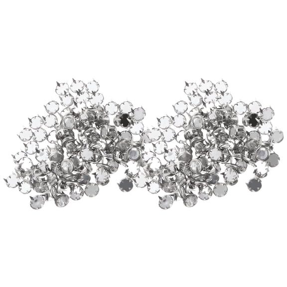 SEWCHICS Decorative Metal Rivets Silver for DIY and Dressmaking 100Pcs