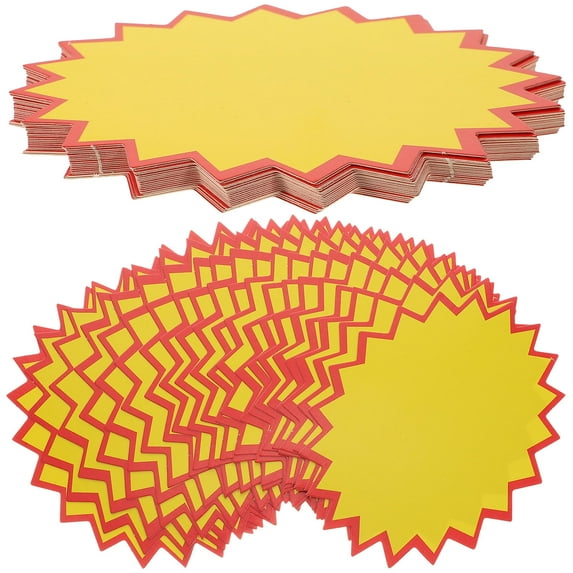 SEWCHICS 100sheets Pop Tags Retail Labels For Supermarkets Shops Versatile Tags For Advertising Display Use