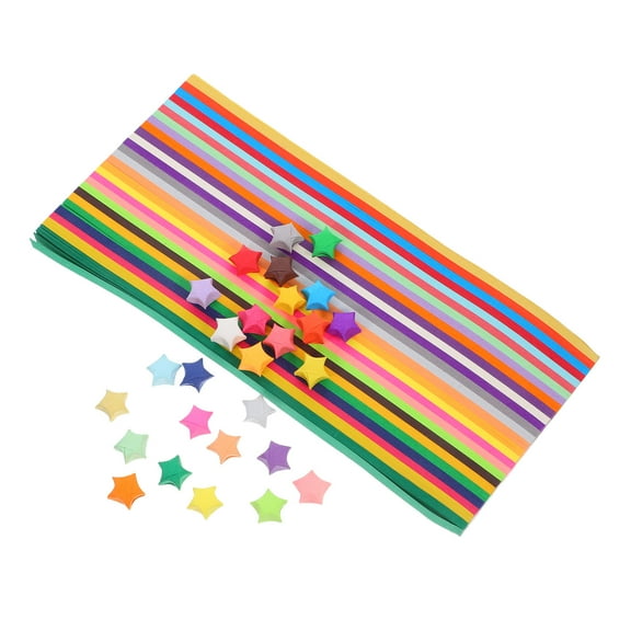 SEWCHICS 1030Pcs Paper Strips for Origami Stars Multi Color Folding Paper Set with