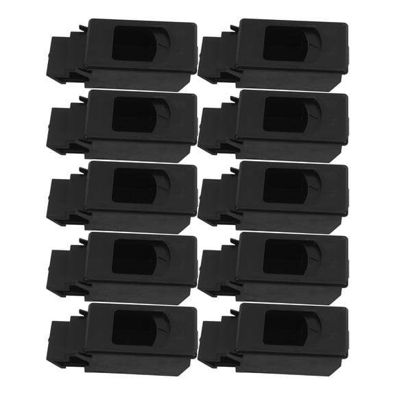 SEWCHICS 10PCS Black Plastic Push Latches for Cabinets and Distribution Boxes with Hidden Design and Easy Access
