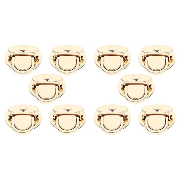 SEWCHICS 10Pcs Metal Push Lock Clasps for Handbag and Bag Hardware Accessories, Decorative Bag Locks