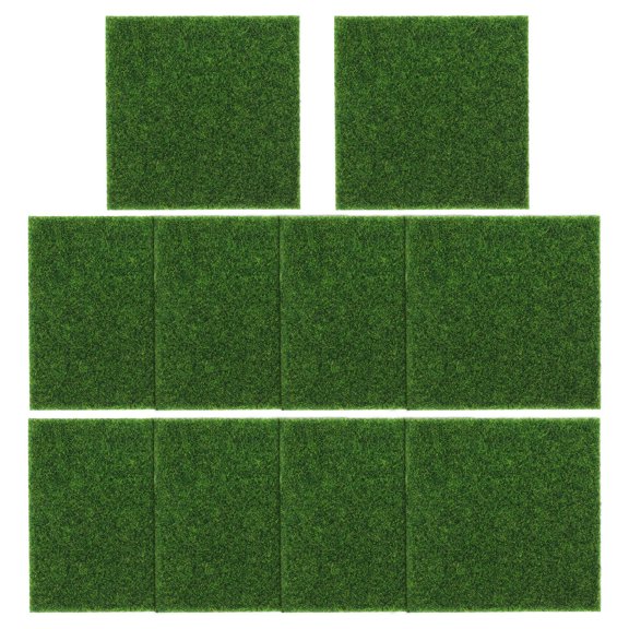 SEWCHICS 10Pcs Artificial Moss Panel Low Maintenance Faux Grass Mat for Decorative Use