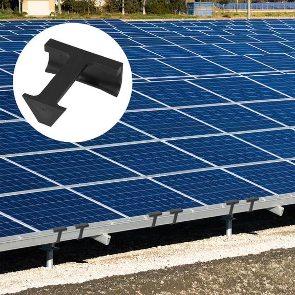 SEWCHICS Solar Panel Drain Clips ABS Black Roof Gutter Accessories Weather Resistant