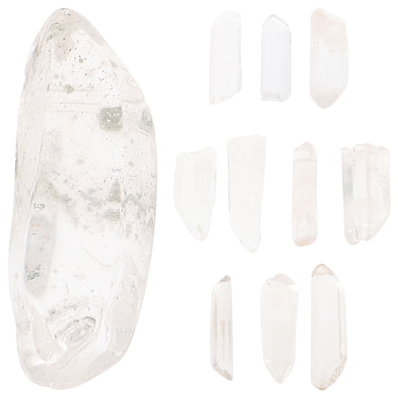 SEWCHICS 10Pcs Crystal Decor Natural Crystal Stone Diy Accessory For present Recipients And Handicraft Fans