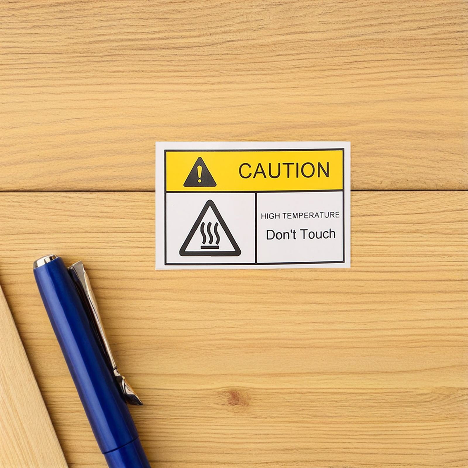 SEWCHICS High-Temperature Warning Stickers Secure Adhesion Weather ...