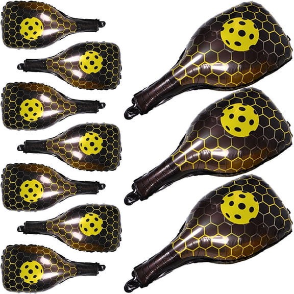 SEWCHICS Quick Inflate Yellow Pickle Theme Balloons for Fun Party Decor