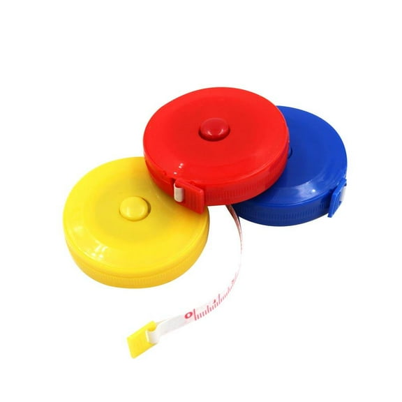 SEWCHICS 10Pcs Measurement Tape for Tailor Measuring Tape Plastic Random Color Handy Tool