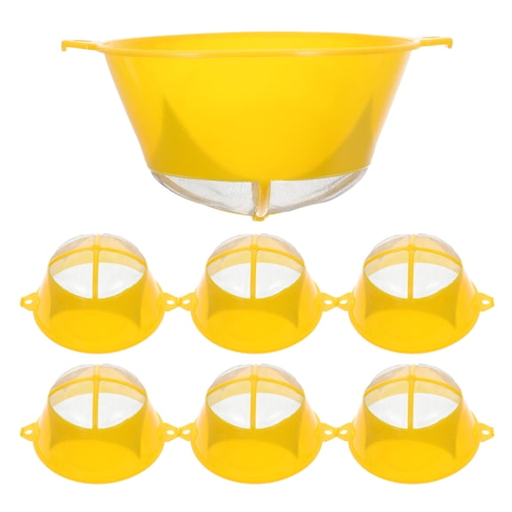 SEWCHICS Yellow Paint Filter Strainer, Premium Plastic for Clump Removal 10Pcs