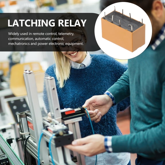 SEWCHICS 10Pcs Orange 24V Power Relay 8 Pin Pcb Latching Relay for Industrial Automatic Control