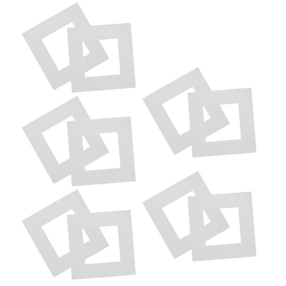 SEWCHICS Picture Frame Backing Board Photo Mat for Photos White Art Display in Living Room 10pcs