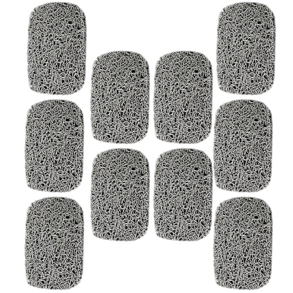 SEWCHICS Grey PVC Self-Draining Soap Tray for Bathroom and Laundry - Pack of 10 Soap Holders