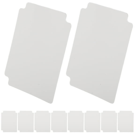 SEWCHICS 10-Pack White Rectangular Trading Card Dividers for Card Organization and Storage 9.3 x 7.0 x 0.4 Inches
