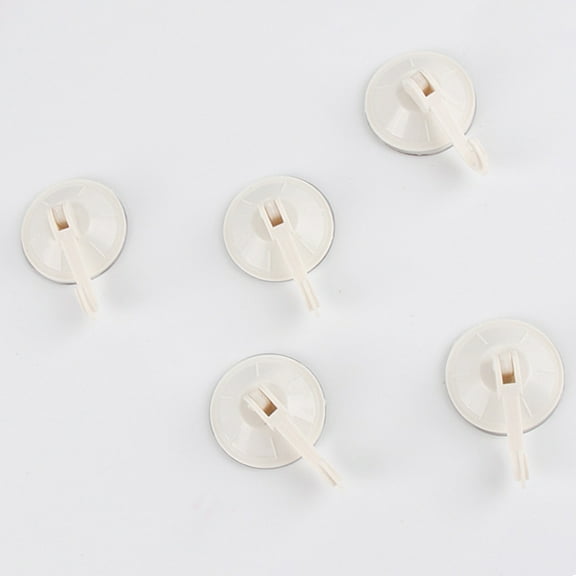 SEWCHICS Shower Suction Hooks White Removable for Home and Travel 10Pcs