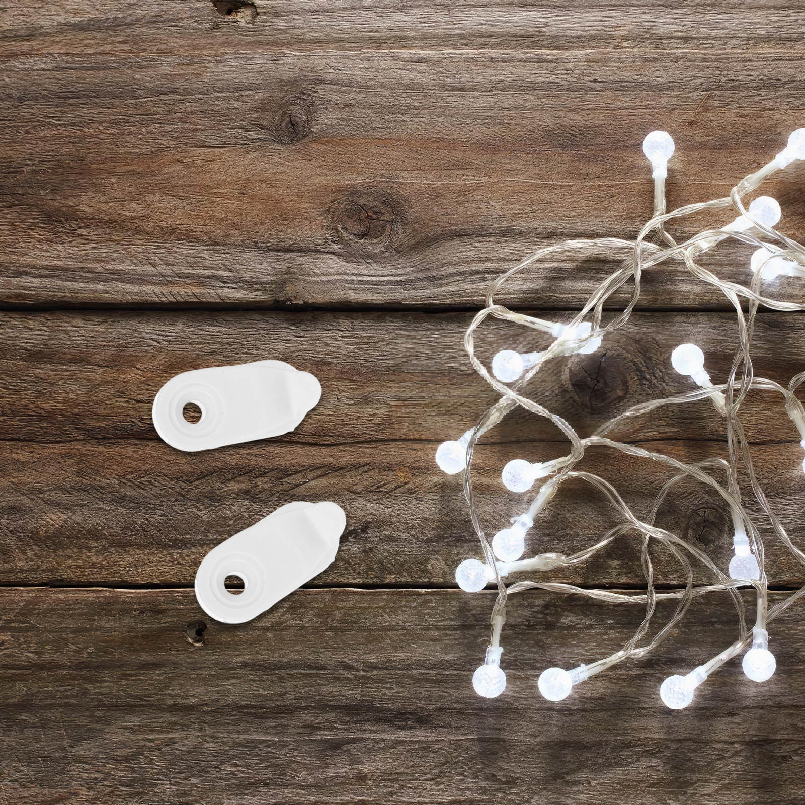 Individual String Light Clips SEWCHICS 10 Sets Weatherproof Outdoor Light Clips with Wave Stability ...