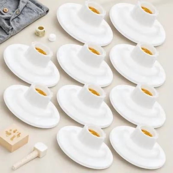 SEWCHICS 10pcs Plastic Lamp Base Light Sockets for Bulbs, High Safety Electrical Socket Set for Home and Restaurant Use