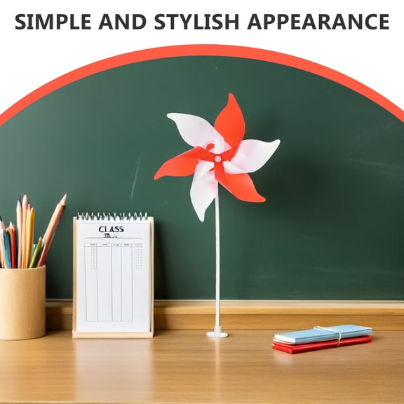 SEWCHICS 10Pcs Colourful Garden Pinwheels for Balcony Multi Colored Plastic 16.14*8.27*3.15in