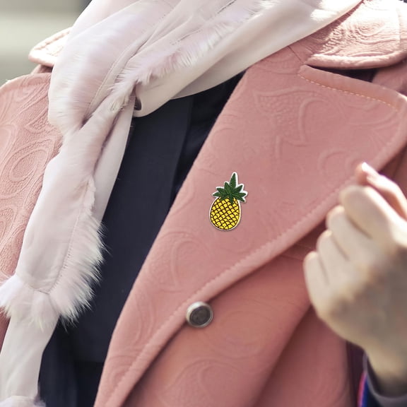 SEWCHICS 10pcs Pineapple Shape Patch Yellow Embroidered Iron on Patch for Clothes All Users Home Textiles