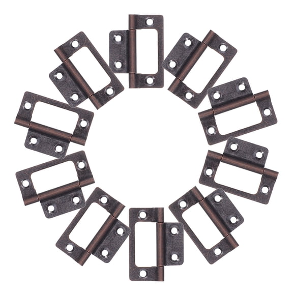 SEWCHICS 10pcs Kitchen Hinges in Coffee Iron with Rust Resistance for Humid Areas Applications