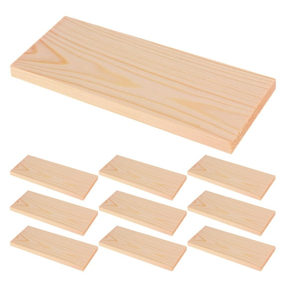SEWCHICS 10pcs Wood Boards For Shelves Khaki Pine Wood For Students Home Improvement