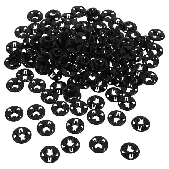 SEWCHICS 120Pcs Black Prop Rod Grommet Clip Engine Hood Stay Clip for Reliable Support