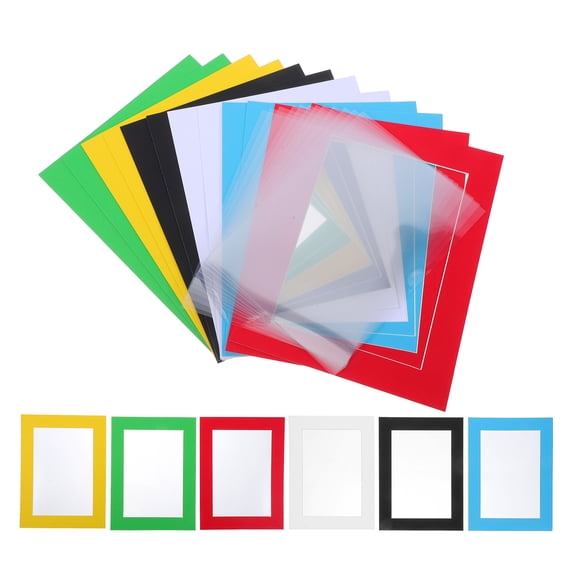 SEWCHICS 12Pcs Paint Your Own Picture Frames with Clear PVC Cover for Temporary Displays