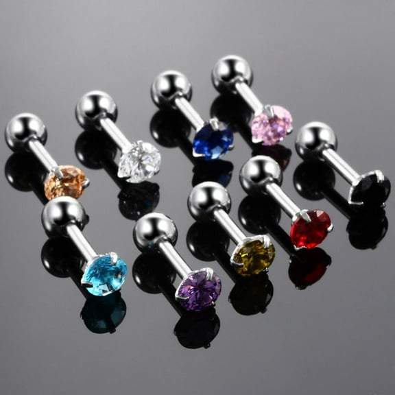 SEWCHICS 12-Piece Stainless Steel Earrings Set with , Piercing Jewelry for Women, Comfortable for Everyday Wear