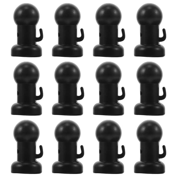 SEWCHICS 12Pcs Pole Covers for Metal Poles Protective Rod Caps for Trampoline Accessories Weather Resistance