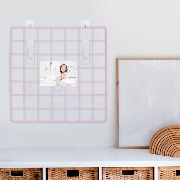 SEWCHICS 12Pcs Versatile Metal Hooks for Grid Wall Panel Home Display