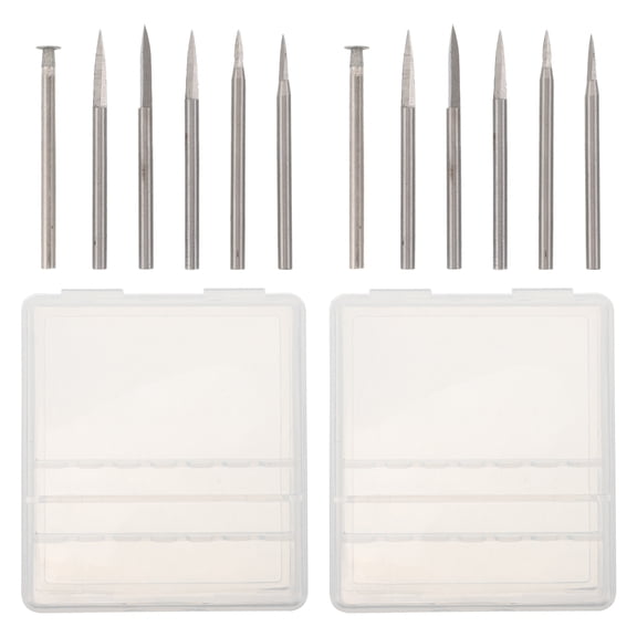 SEWCHICS 12-Piece Woodcraft Tool Set with Carving Bits for Precise Hardwood Engraving and Woodworking Projects