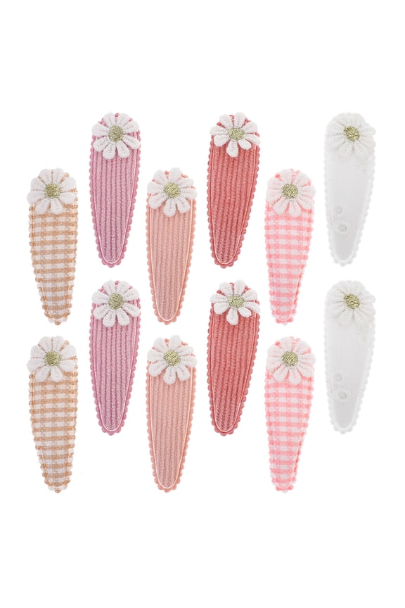 12-Pack Snap Hair Clips for Girls and Women, Youthful Style Hair Accessories