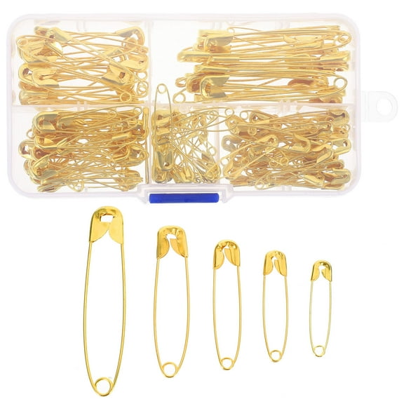SEWCHICS 150Pcs Small Metal Safety Pin Fastener for Clothes Sewing DIY and Decorative Use