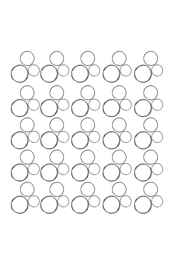 150 Pieces Heavy Duty Stainless Steel Key Split Keychain Connectors for Craft Projects