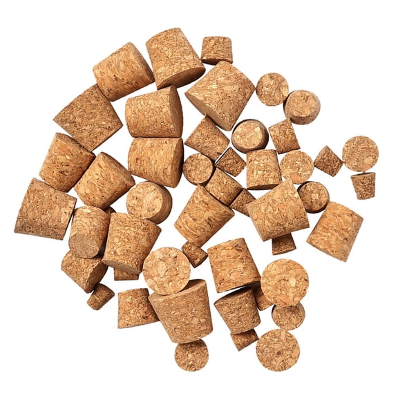 SEWCHICS 150pcs Light Brown Cork Bottle Caps Replacement Wooden Sealing Stoppers for Home, Restaurant, Bar Use
