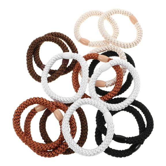 SEWCHICS 15Pcs High Elastic Hair Ties for Women, Round Shape Hair Ribbons for Daily Use and Styling