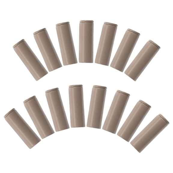 SEWCHICS 15Pcs Khaki Alloy Cord Ends Metal Drawstring Stopper for Hoodies Sweatpants and Hats