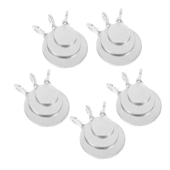 SEWCHICS 15Pcs Silver Steel Plate Targets with Clear Design for Shooting Range and Archery Training