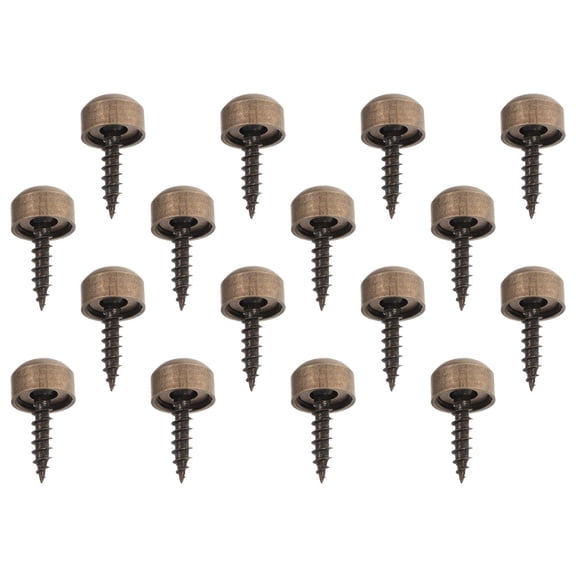 SEWCHICS 16Pcs Shutter Screws with Caps for Home Decoration 0.35X0.35X0.20in