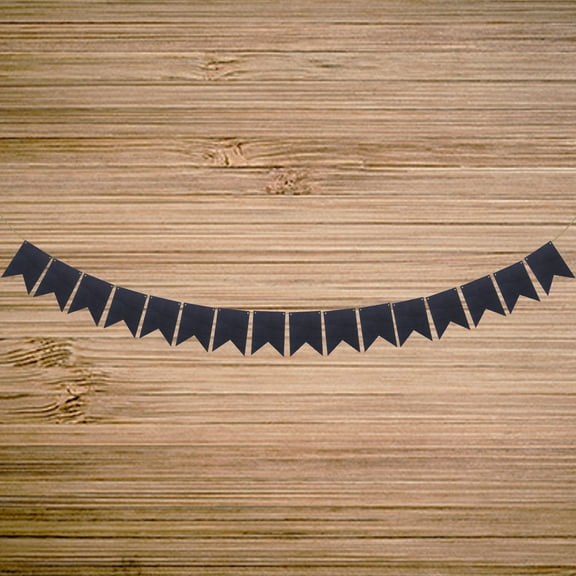 SEWCHICS 16Pcs Black Chalkboard Pennant Banner for Wedding Party Decoration