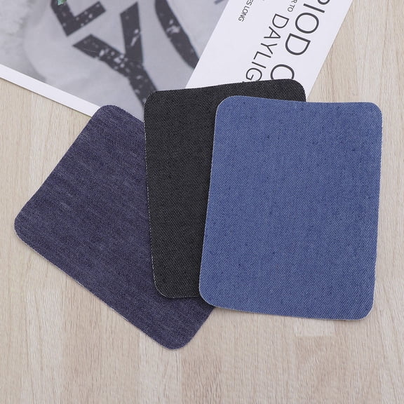 SEWCHICS 18Pcs Cotton Adhesive Knee Cloth Patch for Jackets Jeans Repair