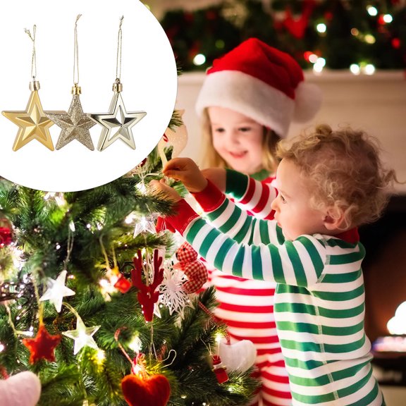 SEWCHICS 18-Piece Hanging Ornaments Set for Christmas Tree Holiday Decorations and Festive Home Decor