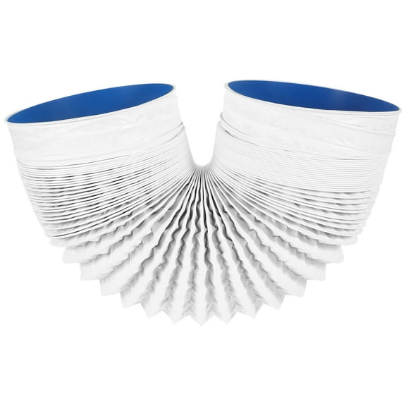 SEWCHICS Flexible PVC Ventilation Hose White 1-Pack Exhaust Ducting Pipe for and Dryer